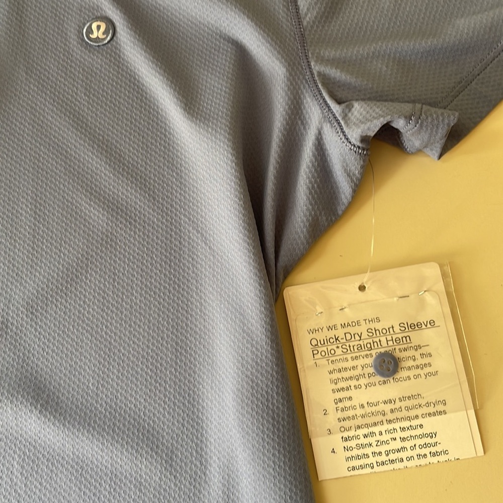 Lululemon Quick Dry Short Sleeve Polo Tennis Shirt - Picture 7 of 11